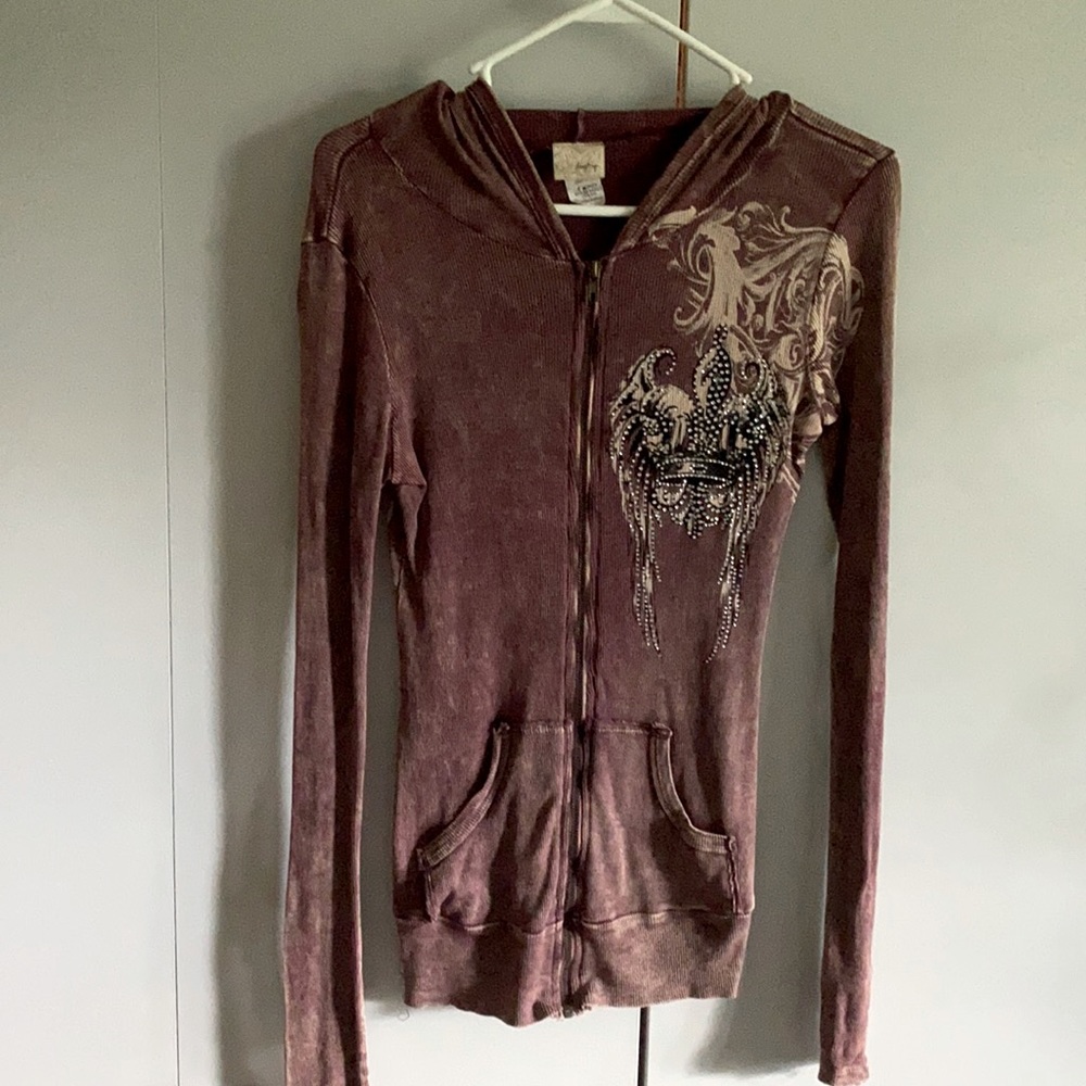 Buckle Zipper Top